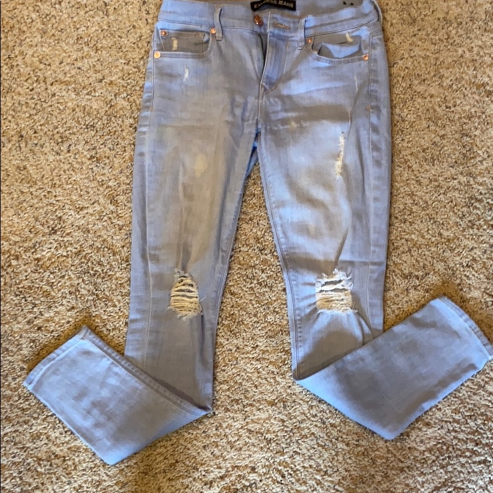 Mid rise jean leggings